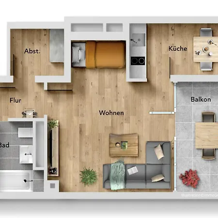 Apartment Seenest 'paradies' Mit Parkplatz